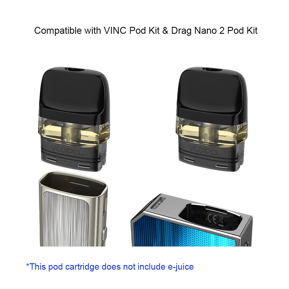 Original VOOPOO Drag Nano 2 Pod Cartridge 2ML Top filling Vape Kit Free Shipping