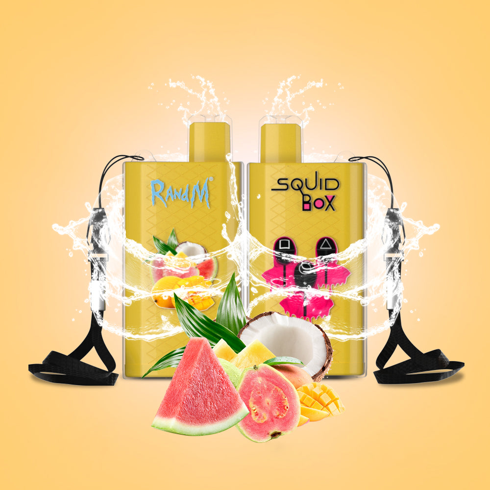 Original RandM Squid Box 5200 Puffs 12ml Vape Kit Device (Free Shipping)