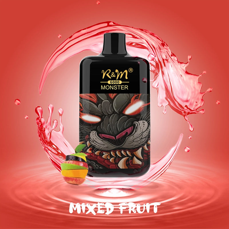 Original R&M MONSTER 6000 puffs Rechargeable 13mI Vape Box Shape Elf Bar Device (Free Shipping)
