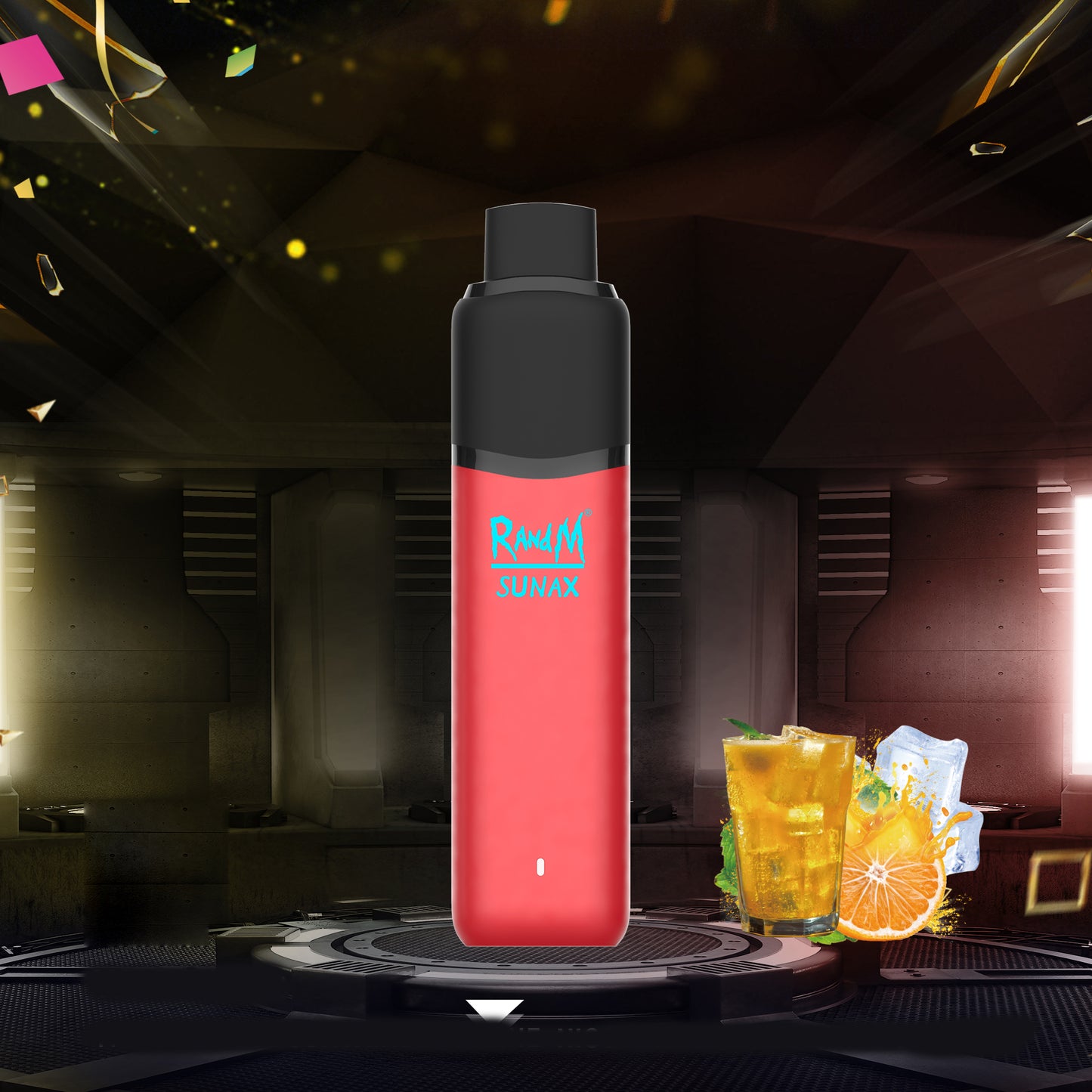 Original RandM Sunax 700 Puffs 2ml Pod Replaceable Vape Kit Device (Free Shipping)