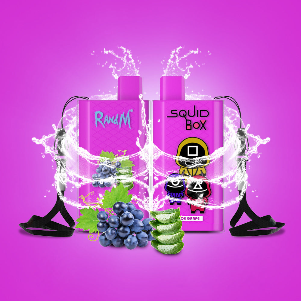 Original RandM Squid Box 5200 Puffs 12ml Vape Kit Device (Free Shipping)