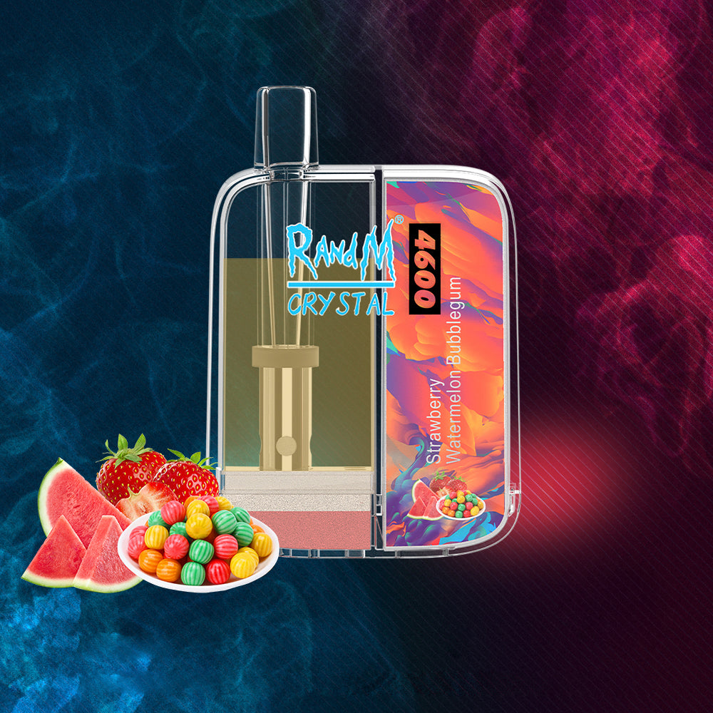 Original RandM Crystal 4600 Puffs LED Glowing Vape Pod Device (Free Shipping)