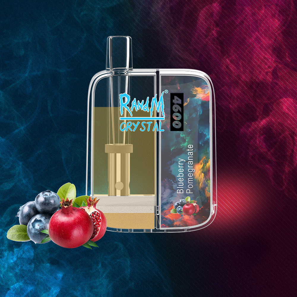 Original RandM Crystal 4600 Puffs LED Glowing Vape Pod Device (Free Shipping)