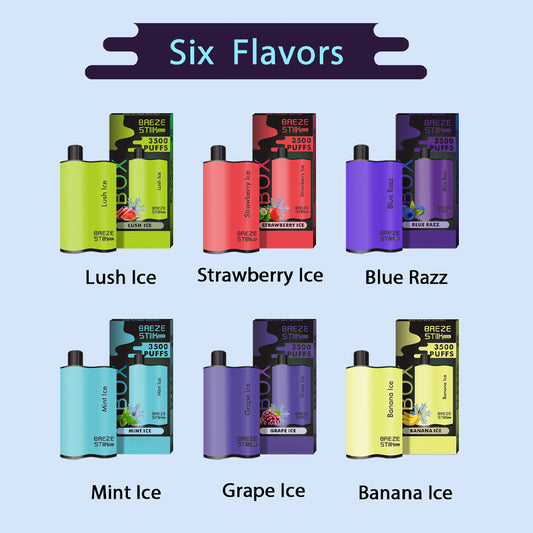 Breze Stiik Box 3500 Puffs 8ml 950mAh Vape Kit (Free Shipping)