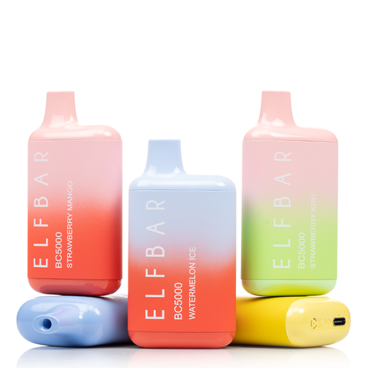 Original Elf Bar BC 5000 Puffs Device Vape Rechargeable Device (Free Shipping)