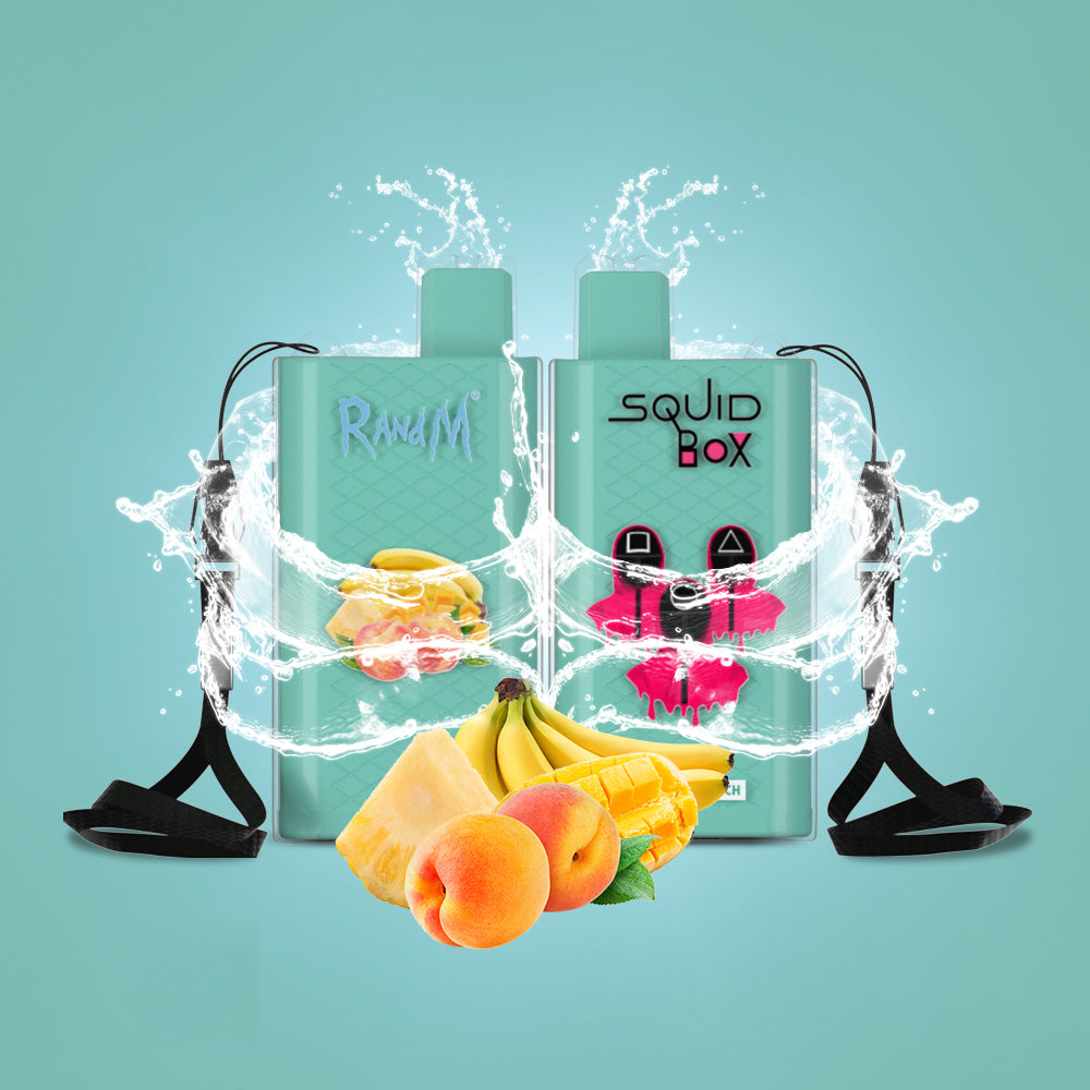 Original RandM Squid Box 5200 Puffs 12ml Vape Kit Device (Free Shipping)