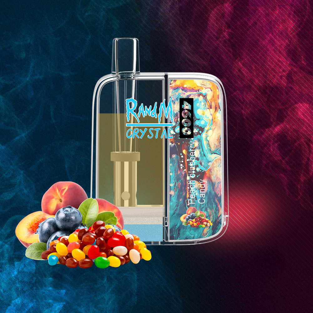 Original RandM Crystal 4600 Puffs LED Glowing Vape Pod Device (Free Shipping)