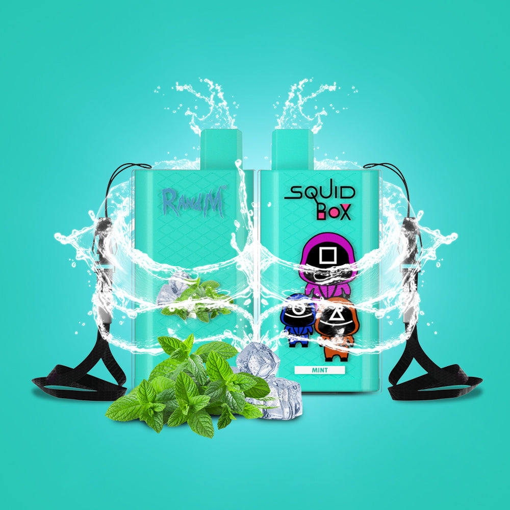 Original RandM Squid Box 5200 Puffs 12ml Vape Kit Device (Free Shipping)