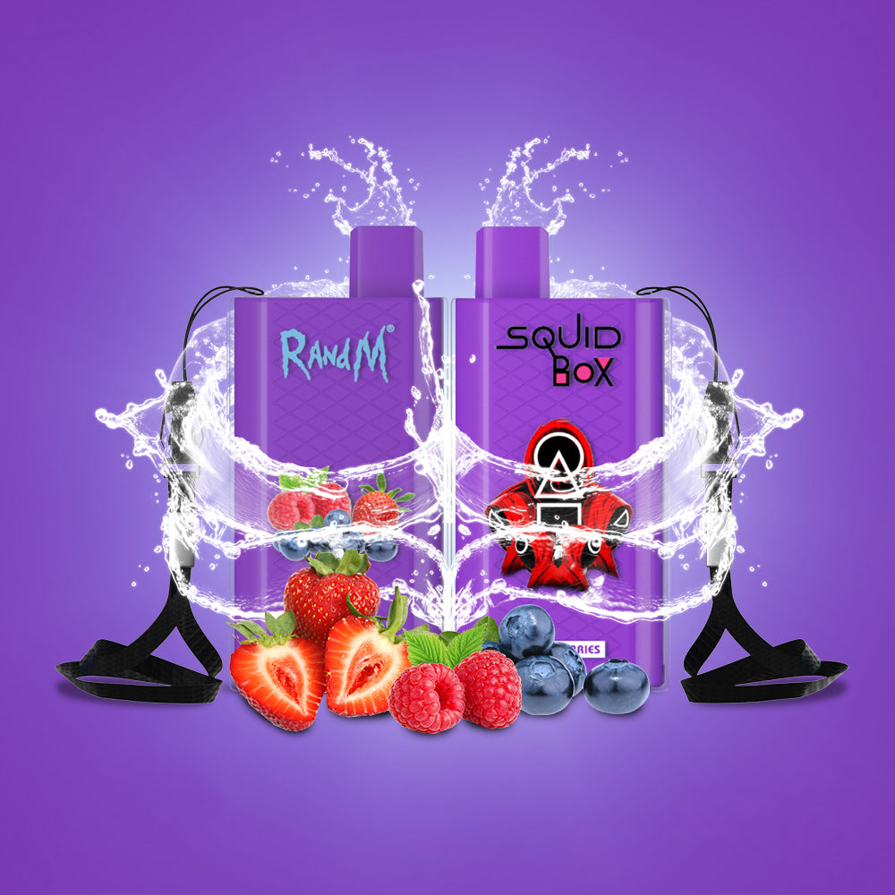 Original RandM Squid Box 5200 Puffs 12ml Vape Kit Device (Free Shipping)