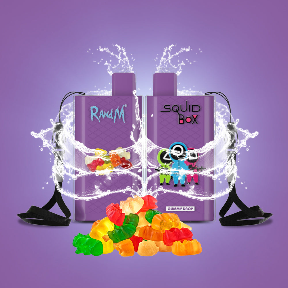 Original RandM Squid Box 5200 Puffs 12ml Vape Kit Device (Free Shipping)