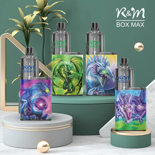 Original R&M BOX MAX 8000 Puffs Mesh Coil Vape Rechargeable Device (Free Shipping)