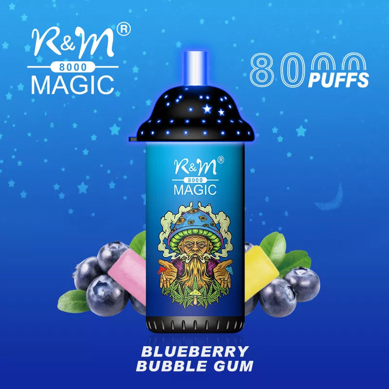 Original R&M MAGIC 8000 puffs 16ml Vape with RGB light Device Kit (Free Shipping)
