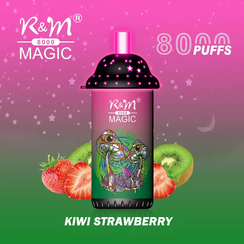 Original R&M MAGIC 8000 puffs 16ml Vape with RGB light Device Kit (Free Shipping)