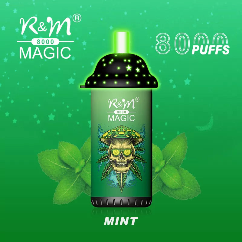 Original R&M MAGIC 8000 puffs 16ml Vape with RGB light Device Kit (Free Shipping)