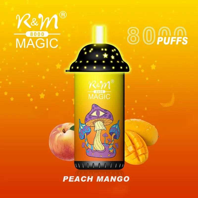 Original R&M MAGIC 8000 puffs 16ml Vape with RGB light Device Kit (Free Shipping)
