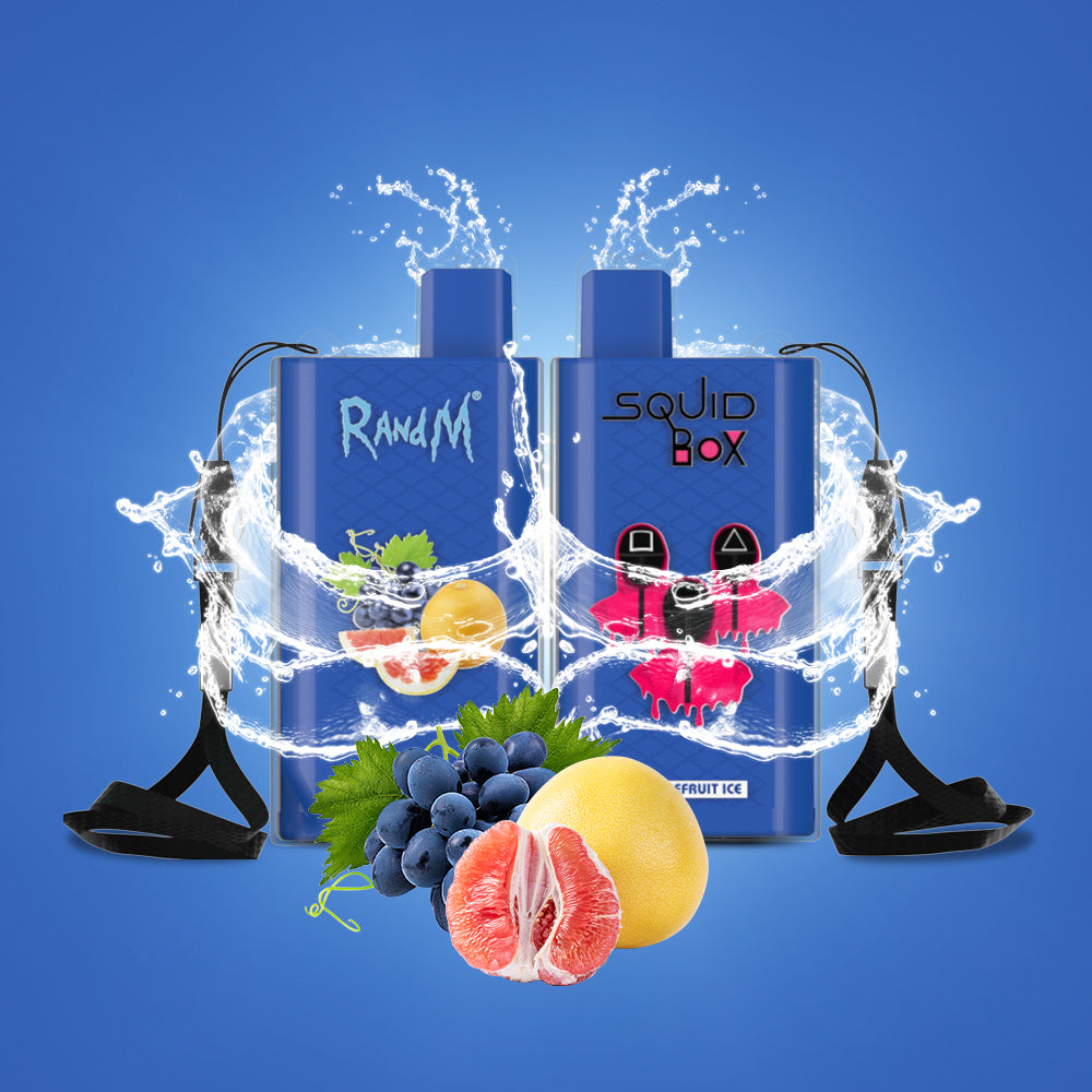 Original RandM Squid Box 5200 Puffs 12ml Vape Kit Device (Free Shipping)