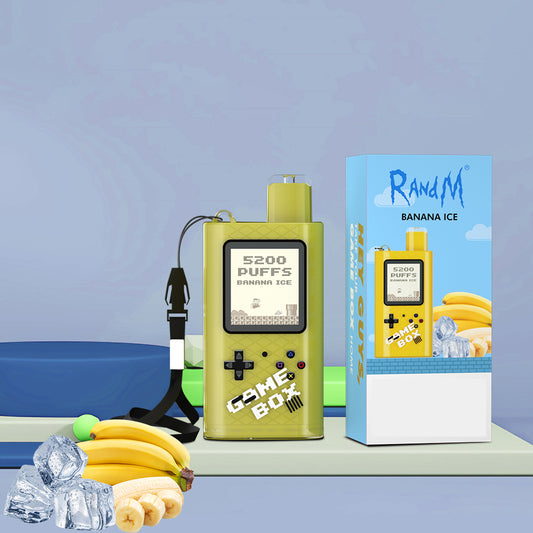 Original RandM BOX 5200 Puffs 850mAh Rechargeable Vape Pen Device (Free Shipping)