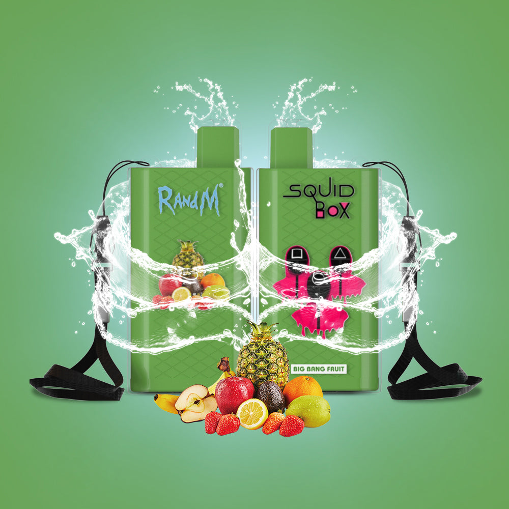 Original RandM Squid Box 5200 Puffs 12ml Vape Kit Device (Free Shipping)